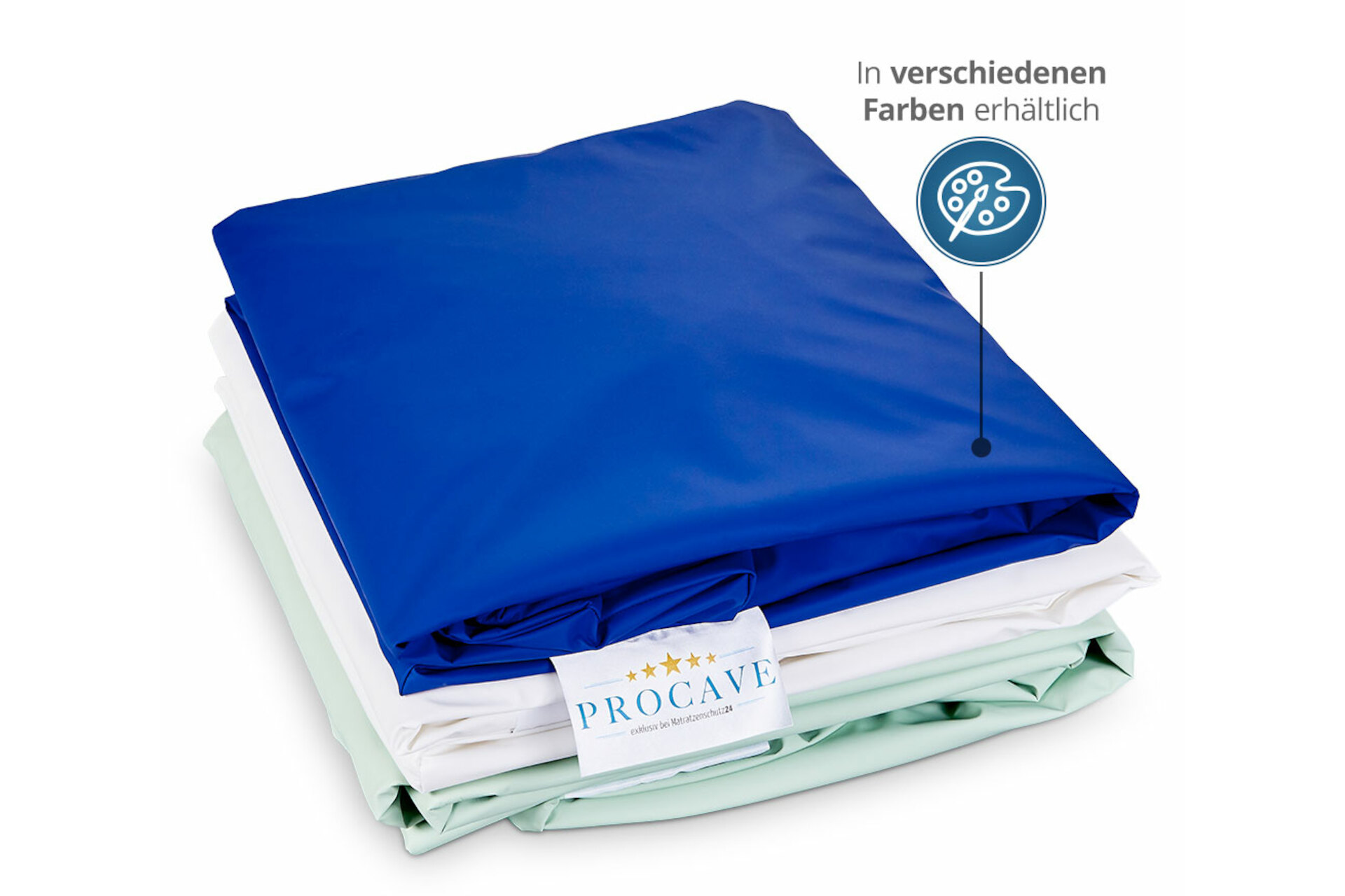 Inkontinenz Spannbettlaken in Blau - 100% wasserdicht