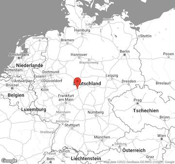 Karte von Kanutour auf der Fulda