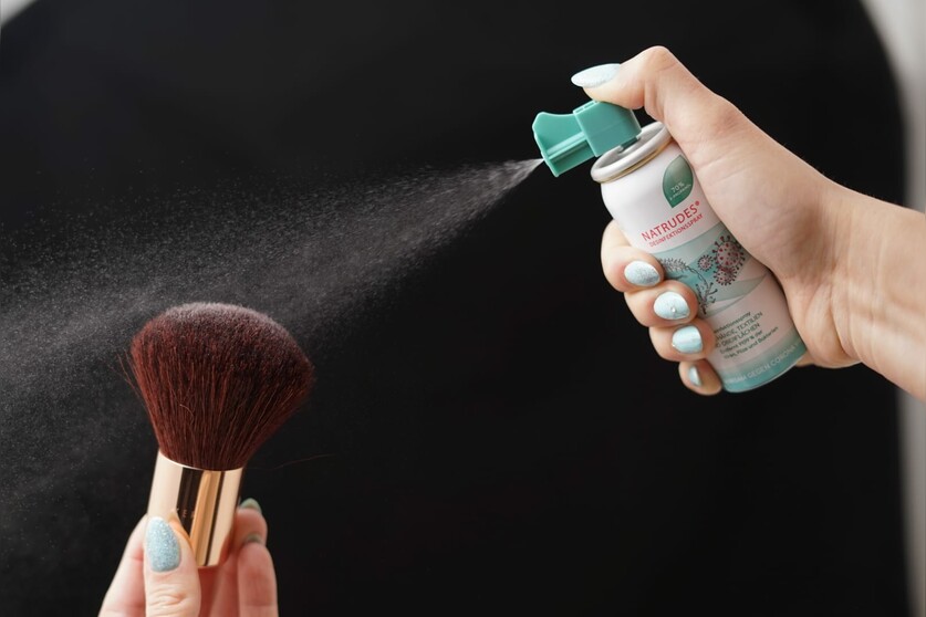 NATRUDES Kosmetikpinsel & Beauty antibakterieller Reiniger (200ml) Sprühflasche mit speziellem Sprühkopf
