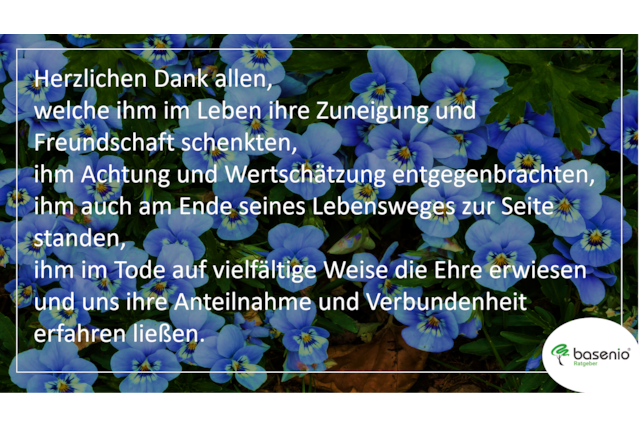 Danksagungsspruch