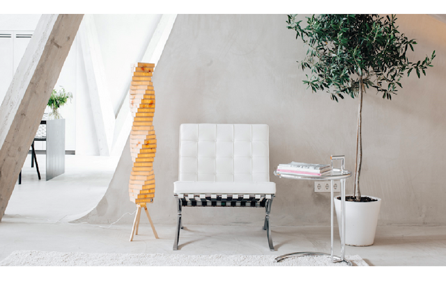 Zirbenholz Lampe | Stehlampe | helix3