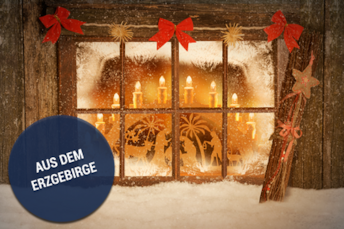 Banner Schwibbogen & Weihnachtspyramiden aus Holz
