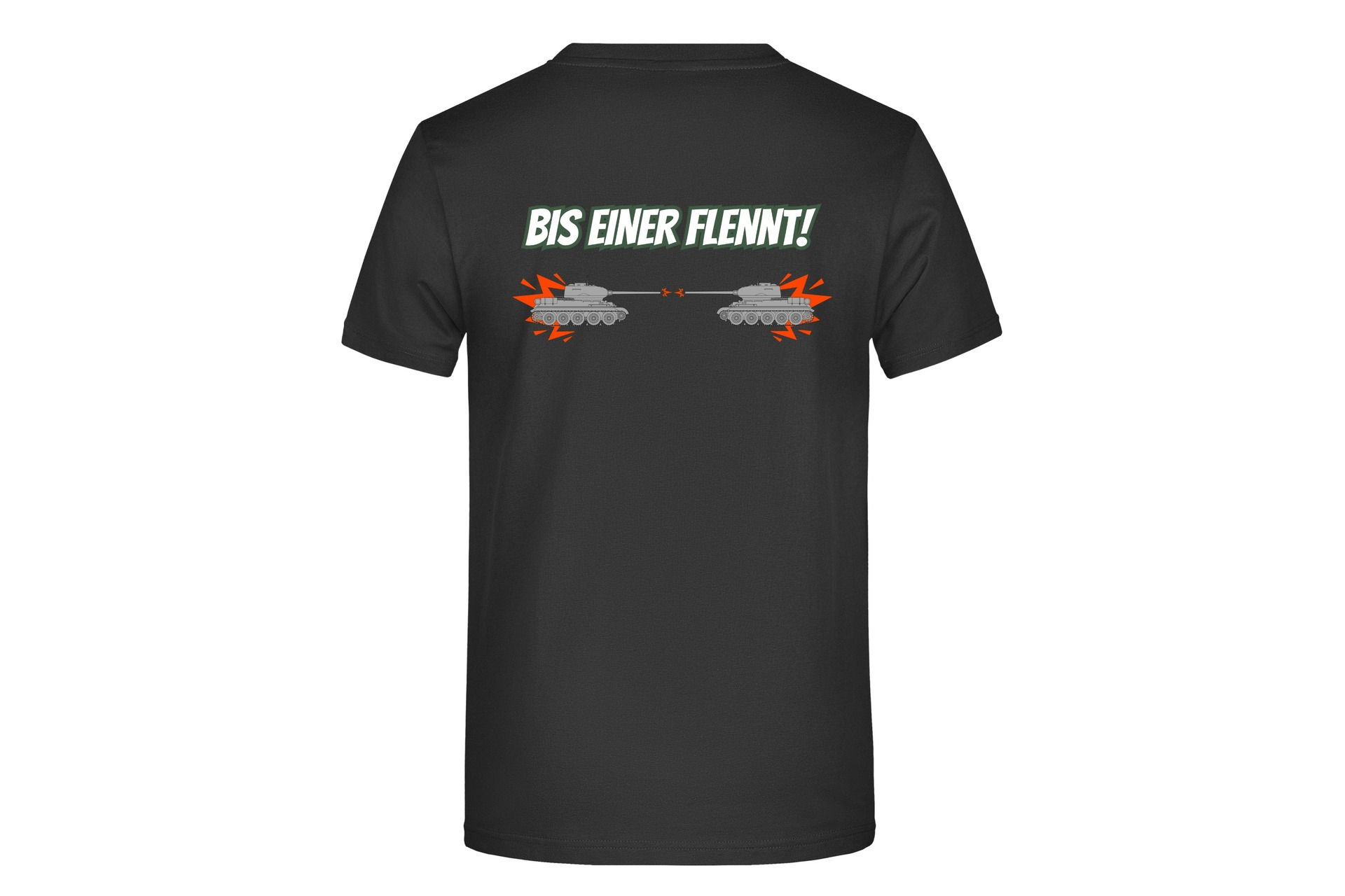 T-Shirt "Bis einer flennt!" für Herren hinten