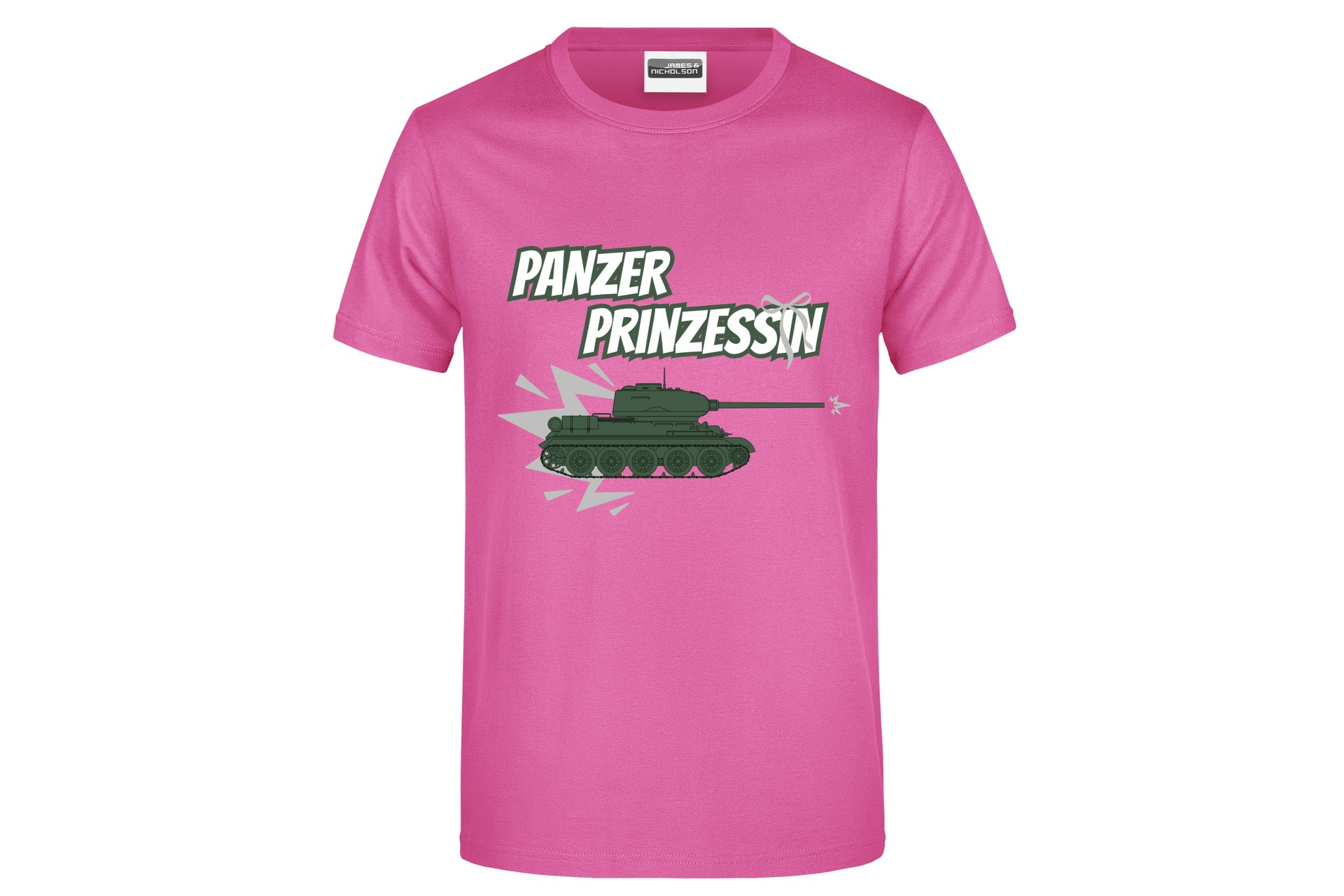 T-Shirt "Panzer Prinzessin" für Herren vorn