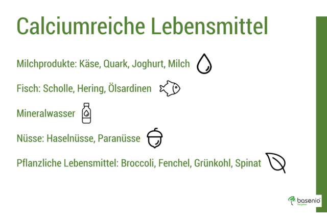 Calciumhaltige Lebensmittel