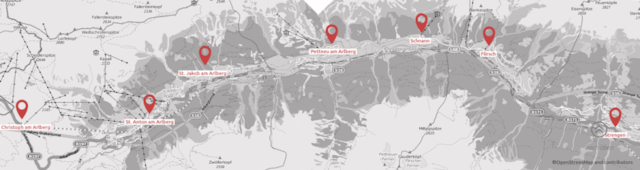 karte, st. anton