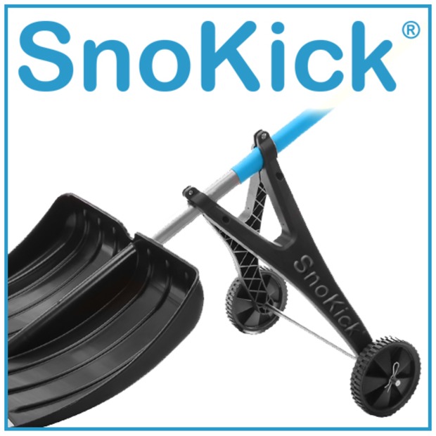 SnoKick® - Schneeschieber mit Rollen