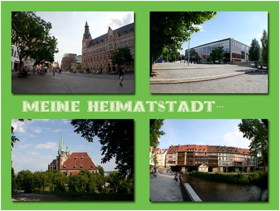 Erfurt, Ansichtskarte, basteln