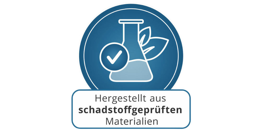 Hergestellt aus schadstoffgeprüften Materialien