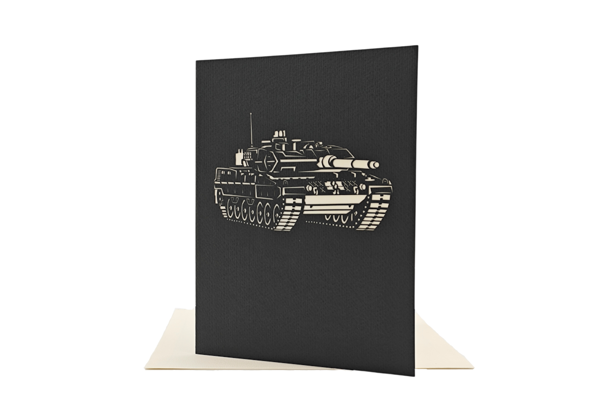 3D Geschenkkarte Panzer