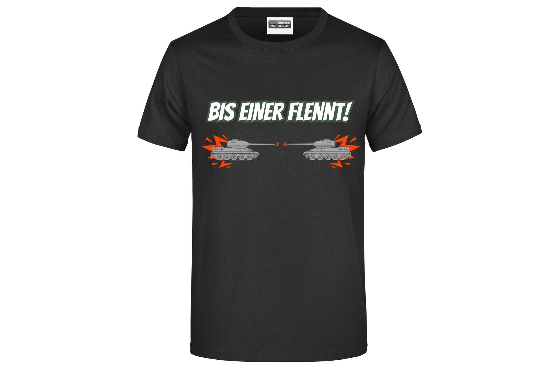 T-Shirt "Bis einer flennt!" für Herren vorn