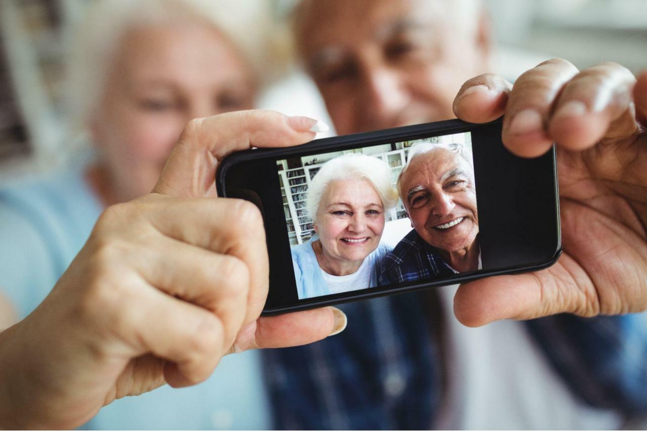 Selfie Fotografie Rentner