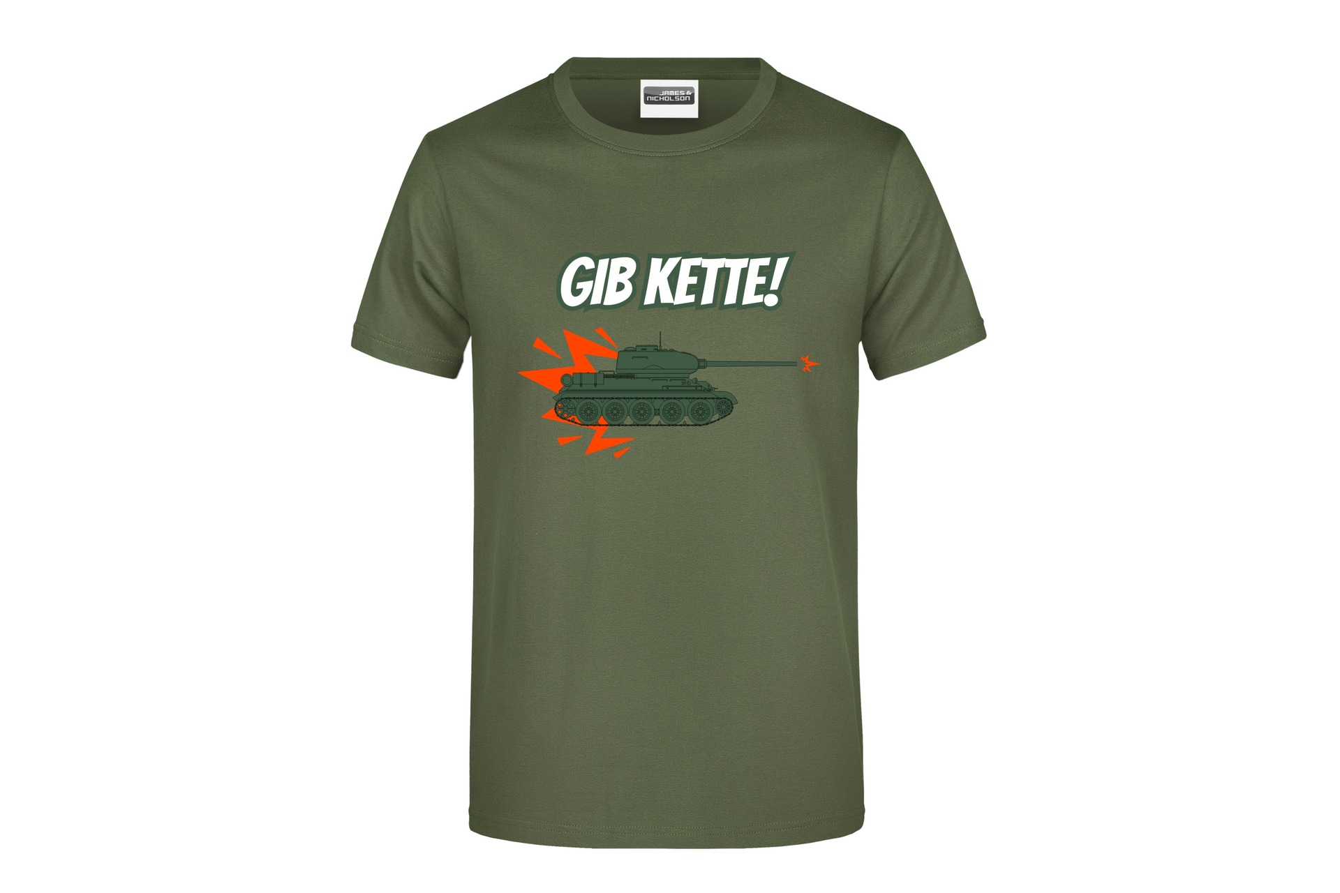 T-Shirt "Gib Kette!" für Herren vorn