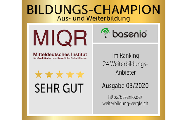 Bester Bildungsträger MIQR