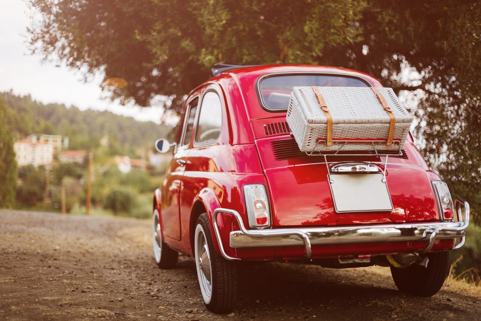 Erlebnis, Reisen, Auto, Koffer packen, Urlaub, Freiheit, Fiat, Kleinwagen, fahren, Sommer, Freizeit
