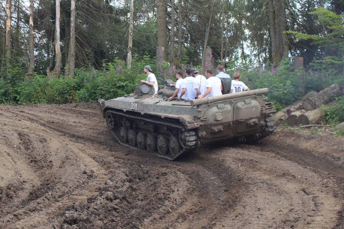 Mitfahren im Panzer