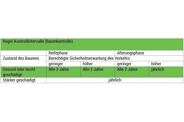 Regel-Kontrollintervalle