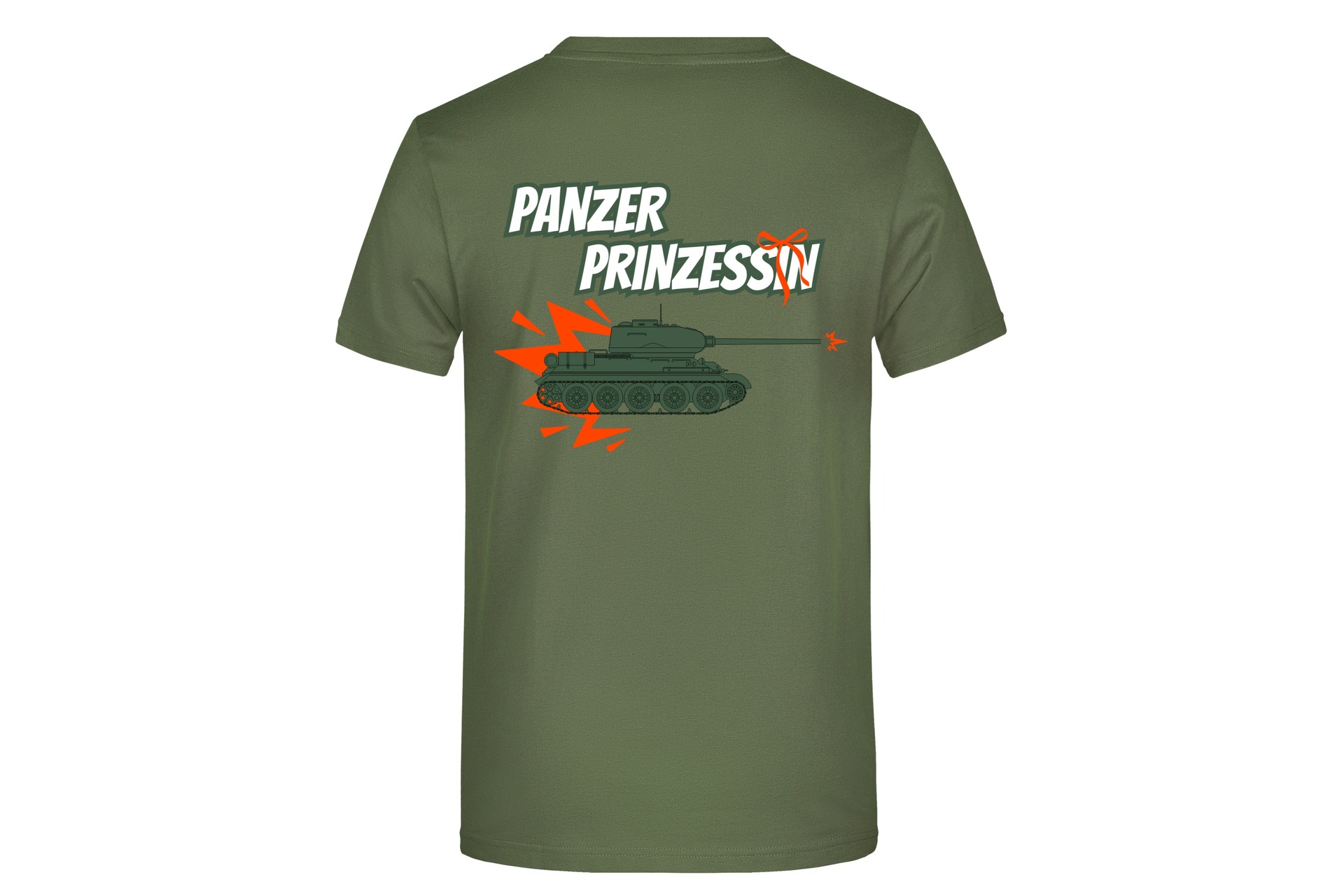 T-Shirt "Panzer Prinzessin" für Herren hinten