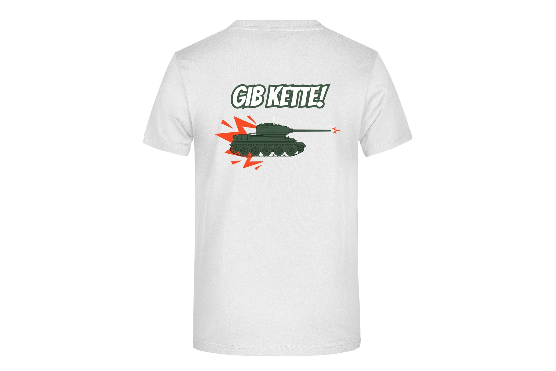 T-Shirt "Gib Kette!" für Herren hinten