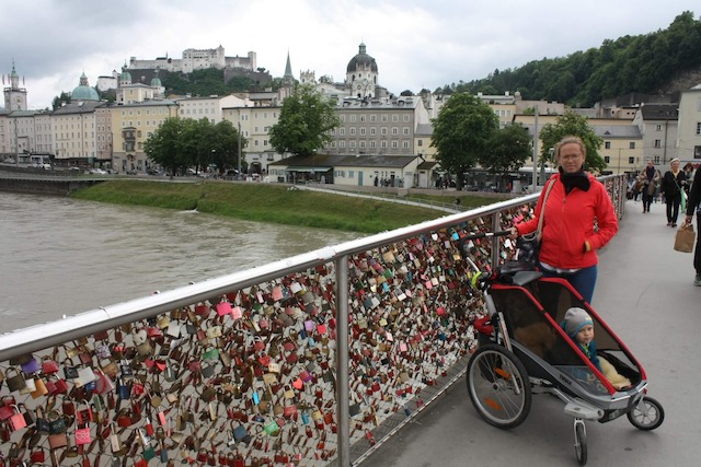 Salzburg, Salzach, Festung Hohensalzburg