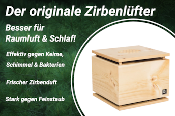 Banner Luftbefeuchter aus Zirbenholz