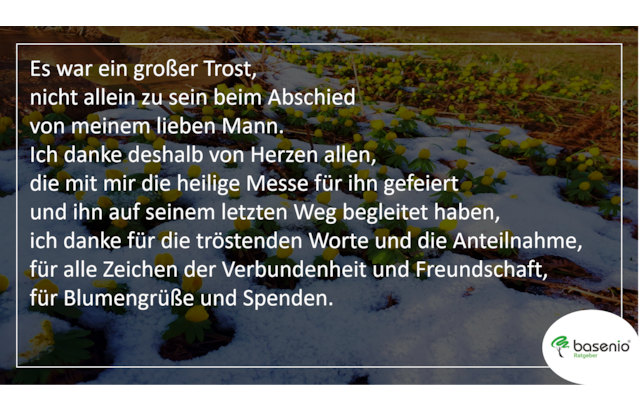 Verstorbenen mann für sprüche Abschied nehmen