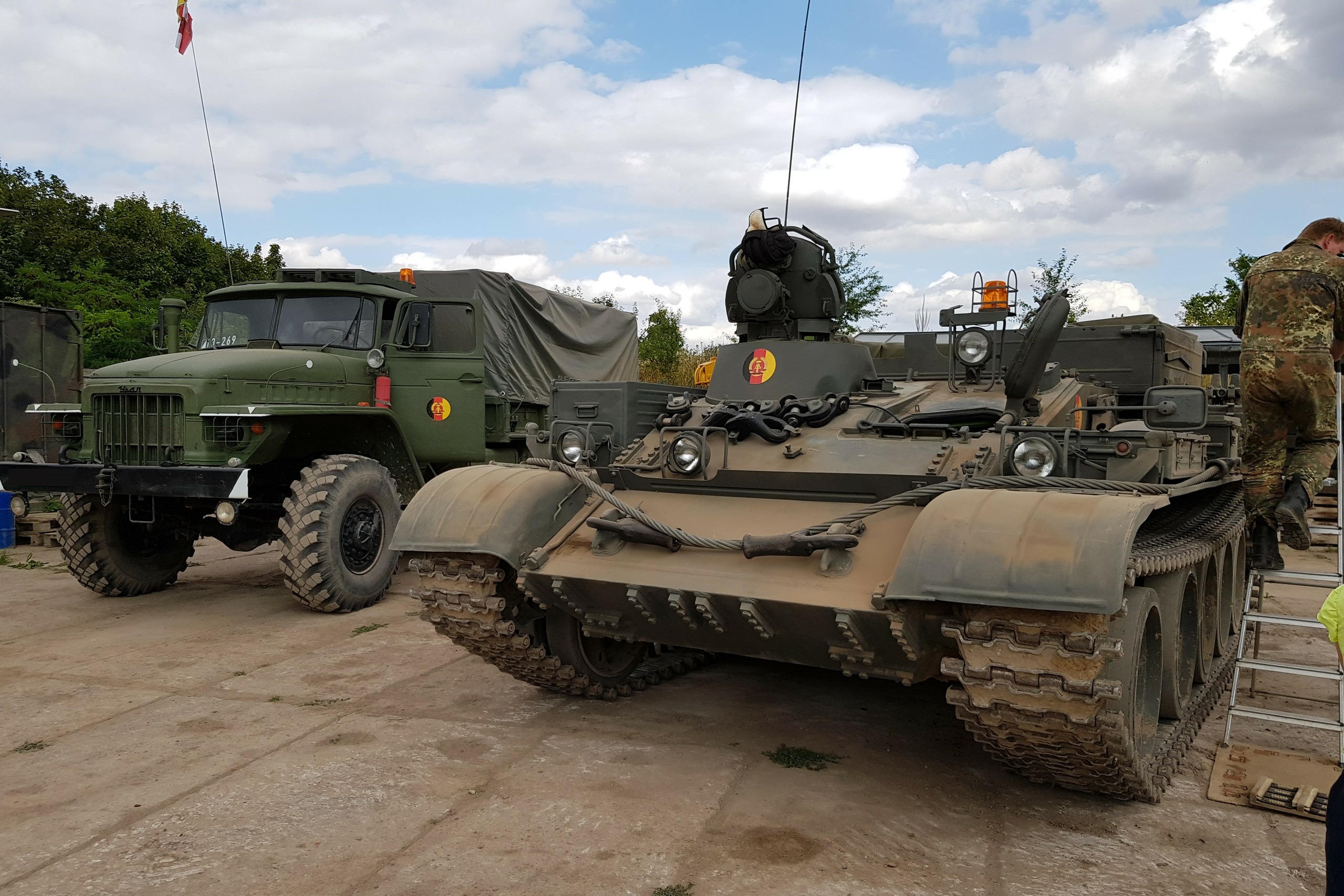 T-55 Panzer fahren Gotha Th&uuml;ringen