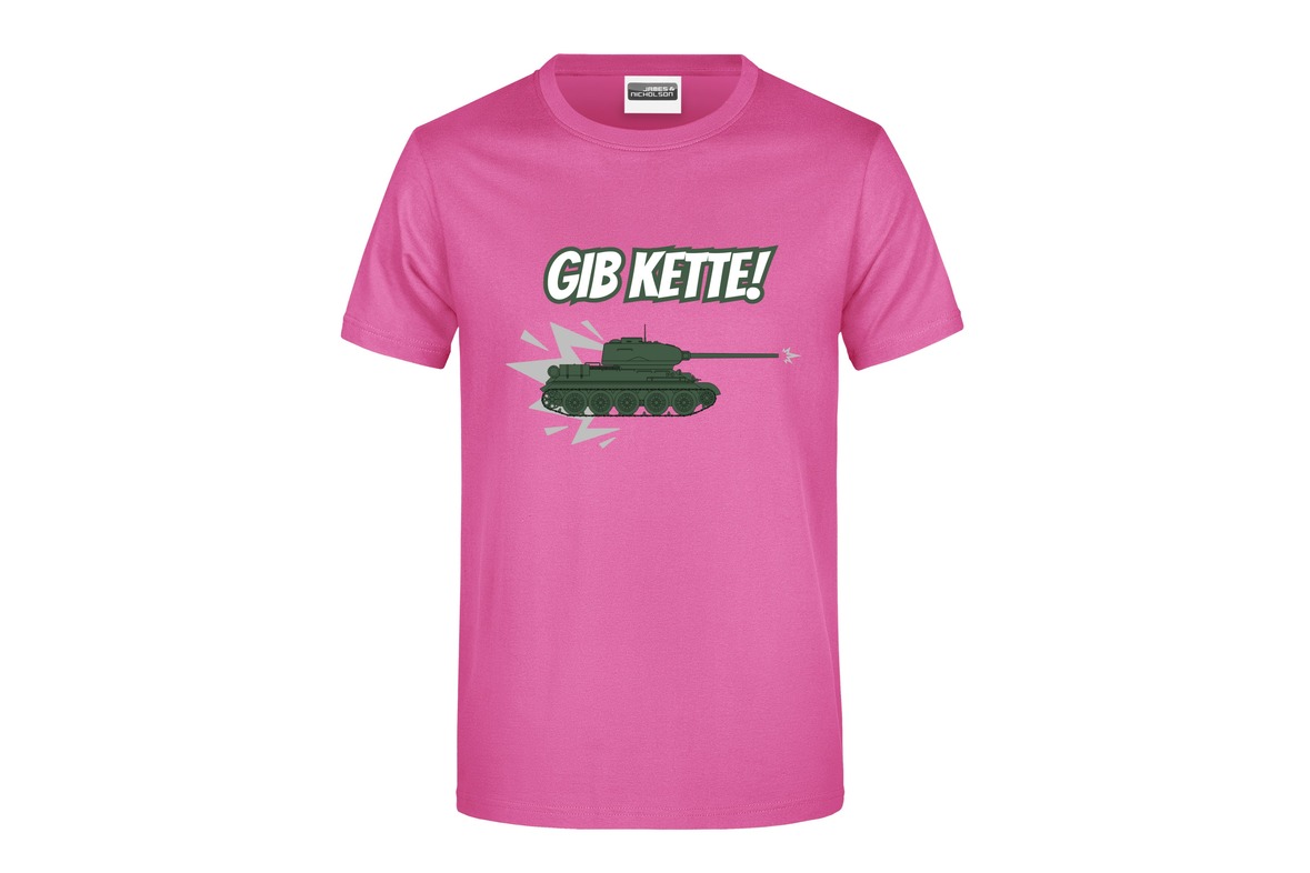 T-Shirt "Gib Kette!" für Herren vorn