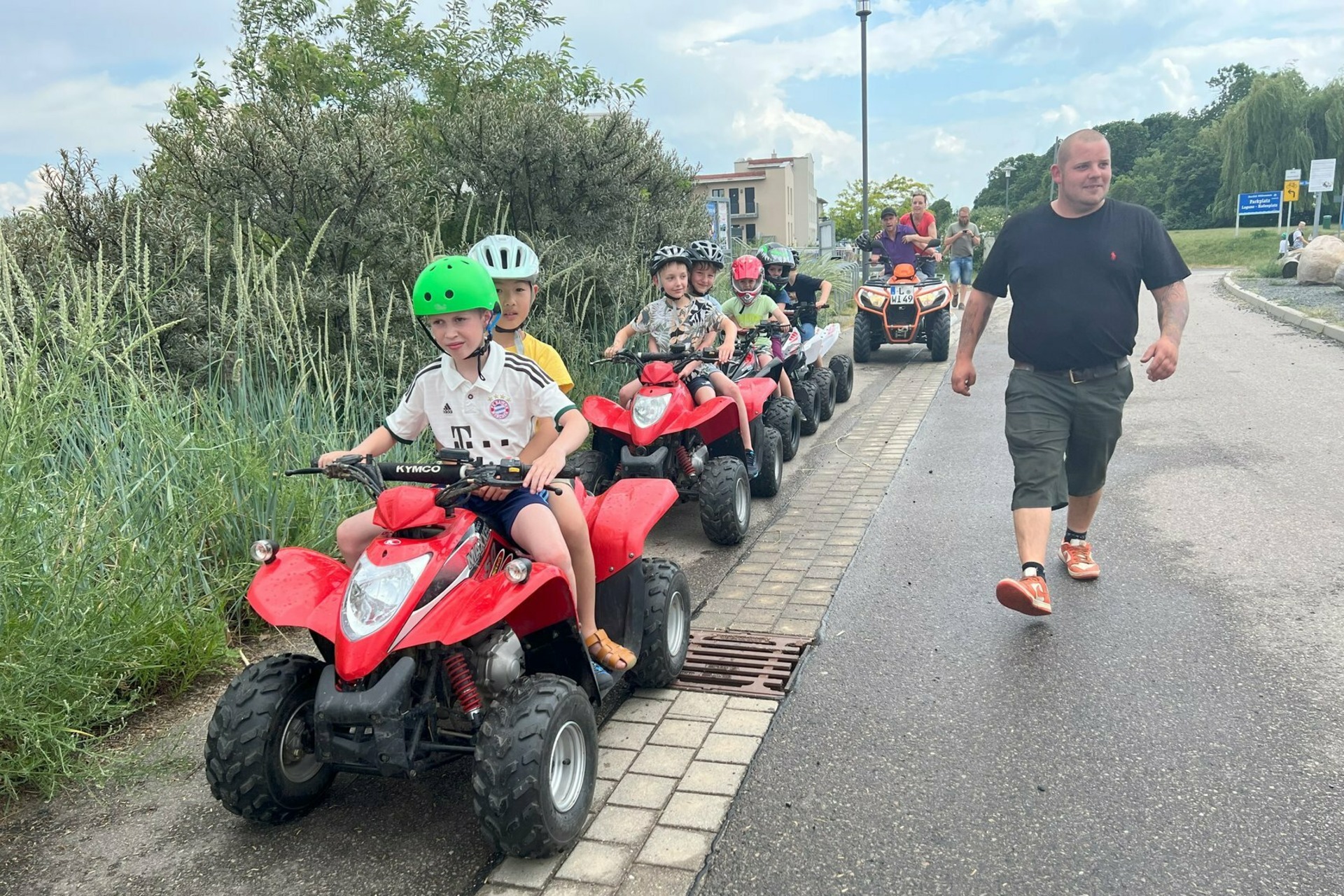 Kinderquad fahren am Hainer See