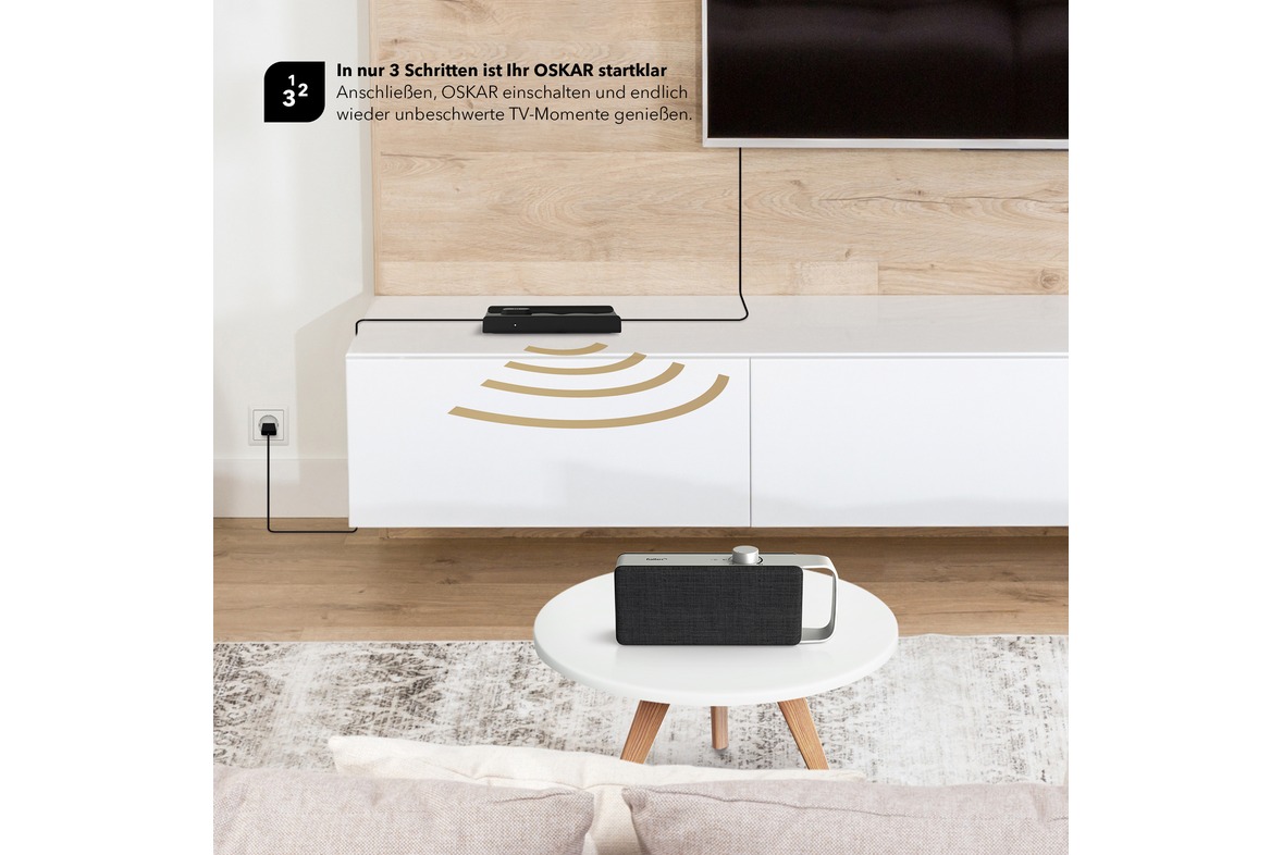 OSKAR Sprachverstärker & Hörverstärker für Fernsehen (TV)