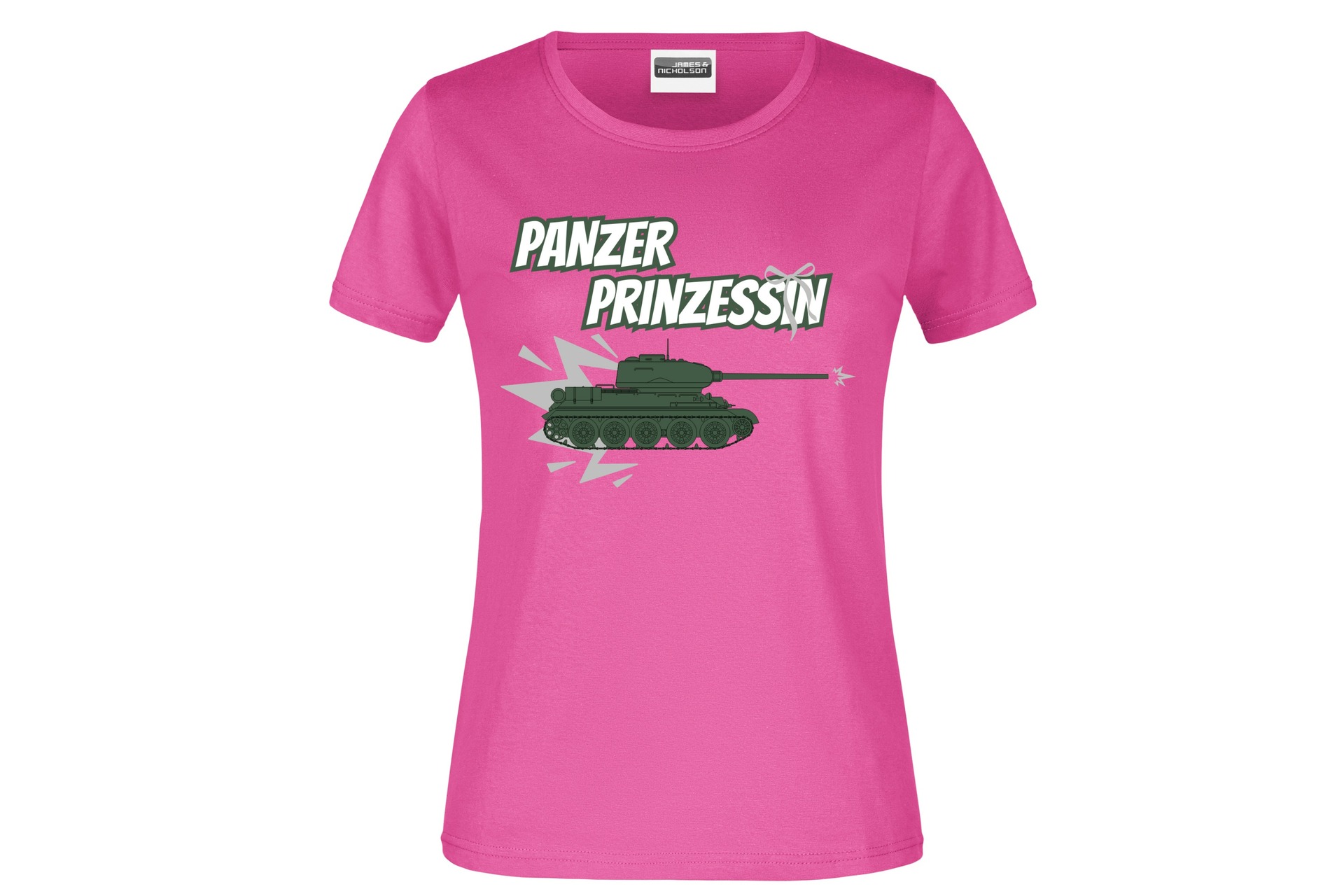 T-Shirt "Panzer Prinzessin" für Damen vorn
