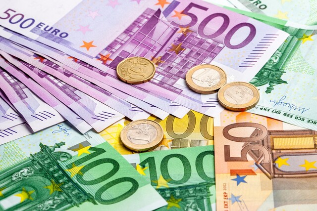 Euro, Geld, Scheine, Münzen, Währung, bezahlen, bar, Valuta