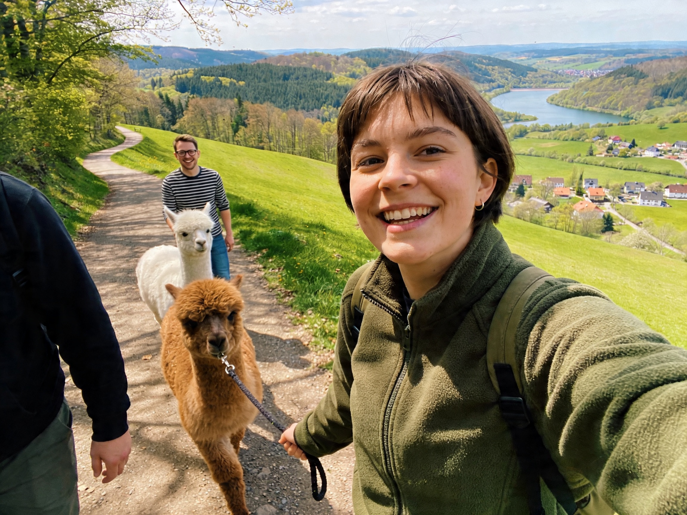 Alpaka Wanderung im Sauerland