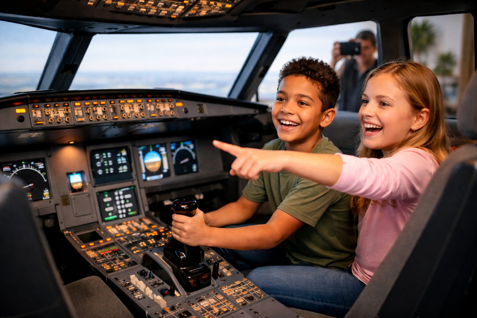 Gemeinsames Erlebnis im Cockpit