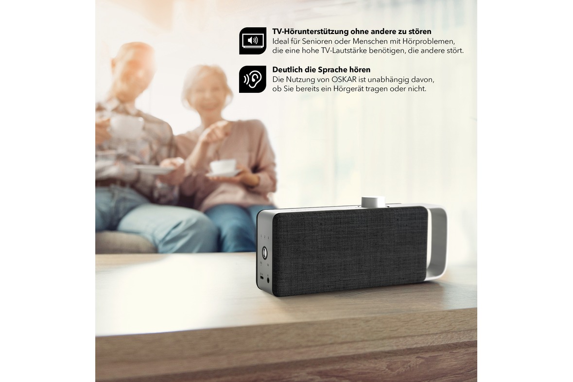 OSKAR Sprachverstärker & Hörverstärker für Fernsehen (TV)