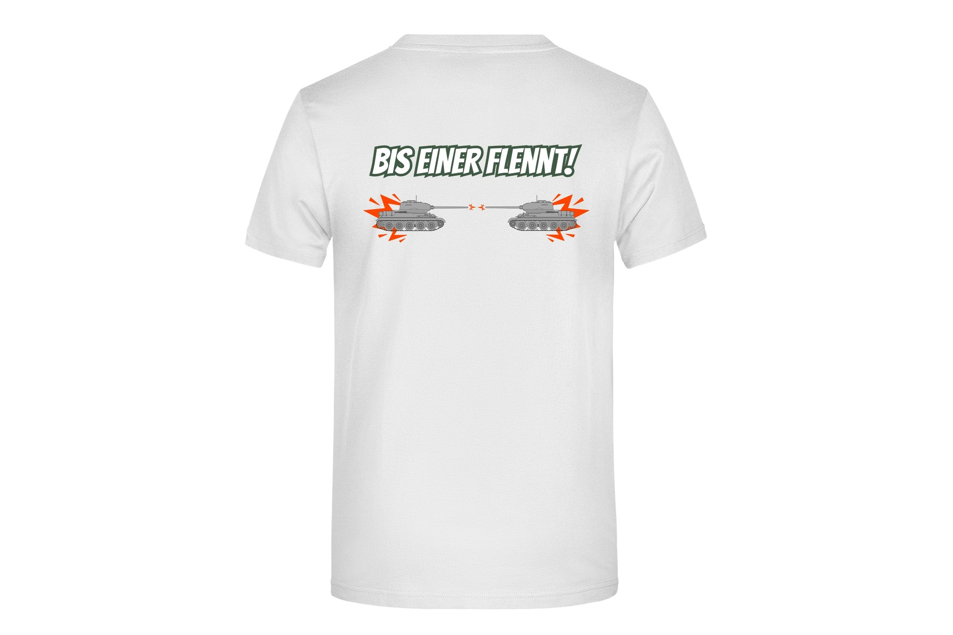 T-Shirt "Bis einer flennt!" für Herren hinten