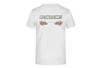 T-Shirt "Bis einer flennt!" für Herren hinten