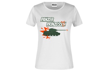 T-Shirt "Panzer Prinzessin" für Damen vorn