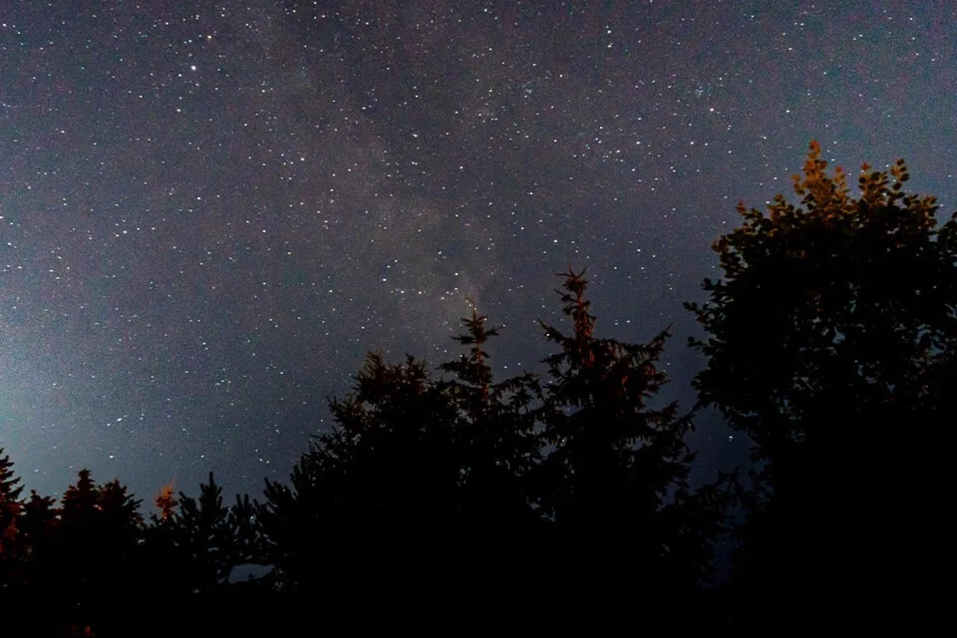 Natur bei Nacht: schlafen unterm Sternenhimmel