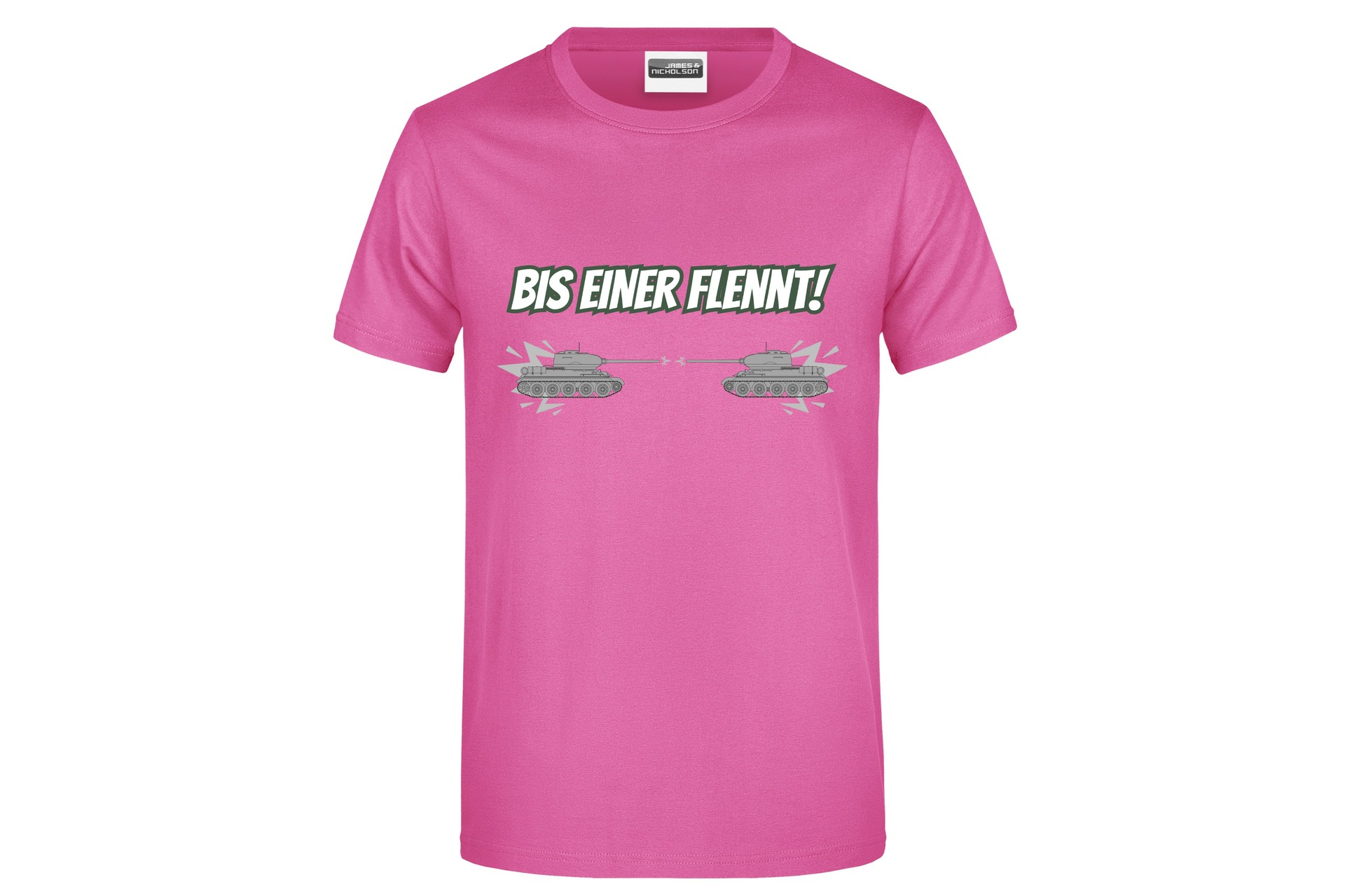 T-Shirt "Bis einer flennt!" für Herren vorn