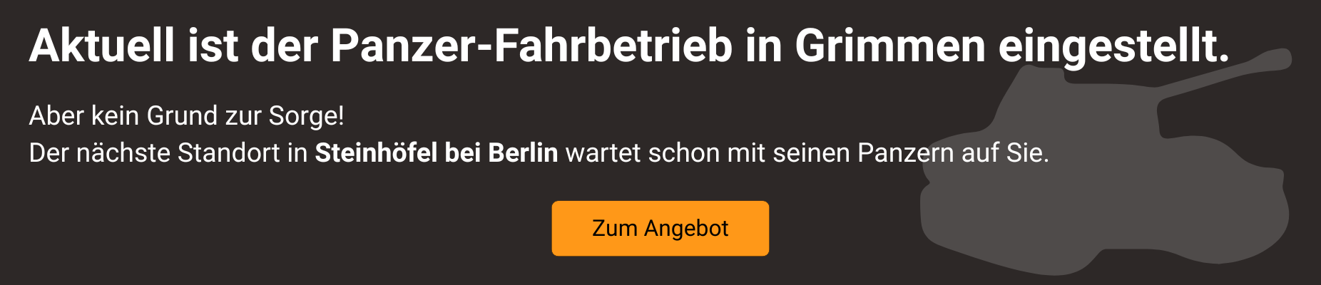 Panzer fahren in Steinhöfel | basenio.de