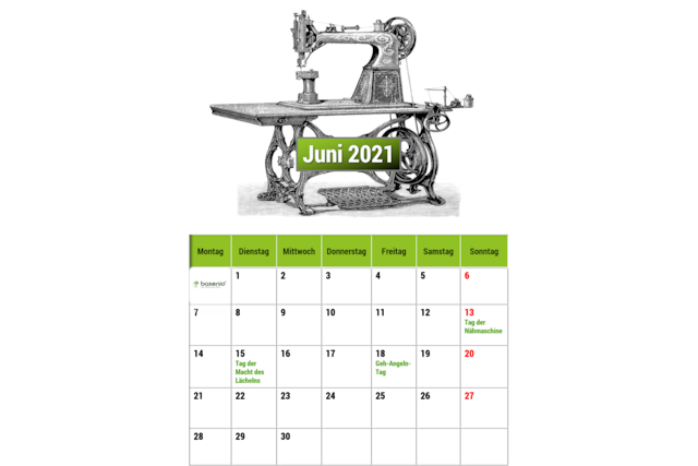 verrückte Feiertage Juni 2021