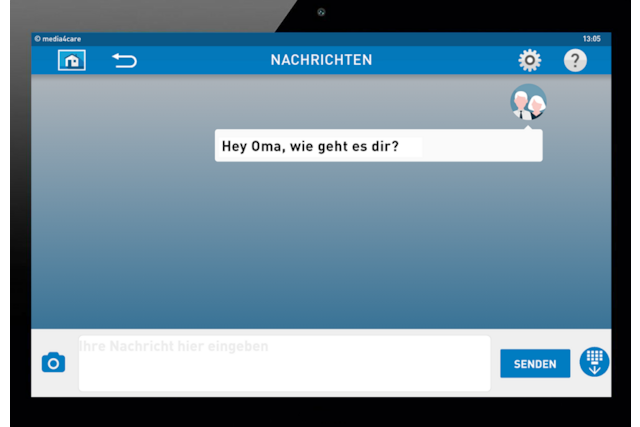 Media4Care Tablet für Senioren | Nachrichten empfangen