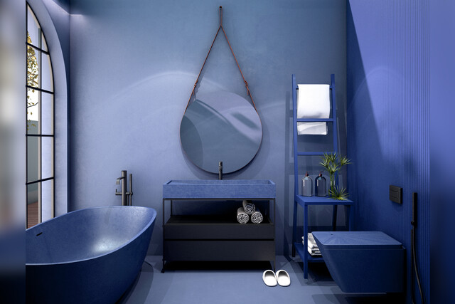 Bad Farben | blaues Badezimmer
