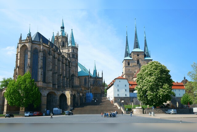 Erfurter Dom, Dom Erfurt, St. Severi Kirche, Severikirche, Domplatz, Kirche, sakral, Religion