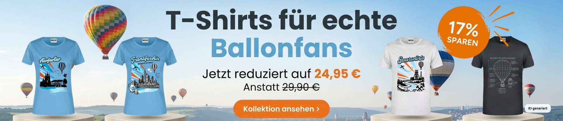 T-Shirts für echte Ballonfans | ©basenio