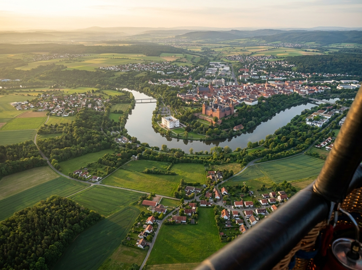 Ballonfahrt Aschaffenburg Schloss Johannisburg