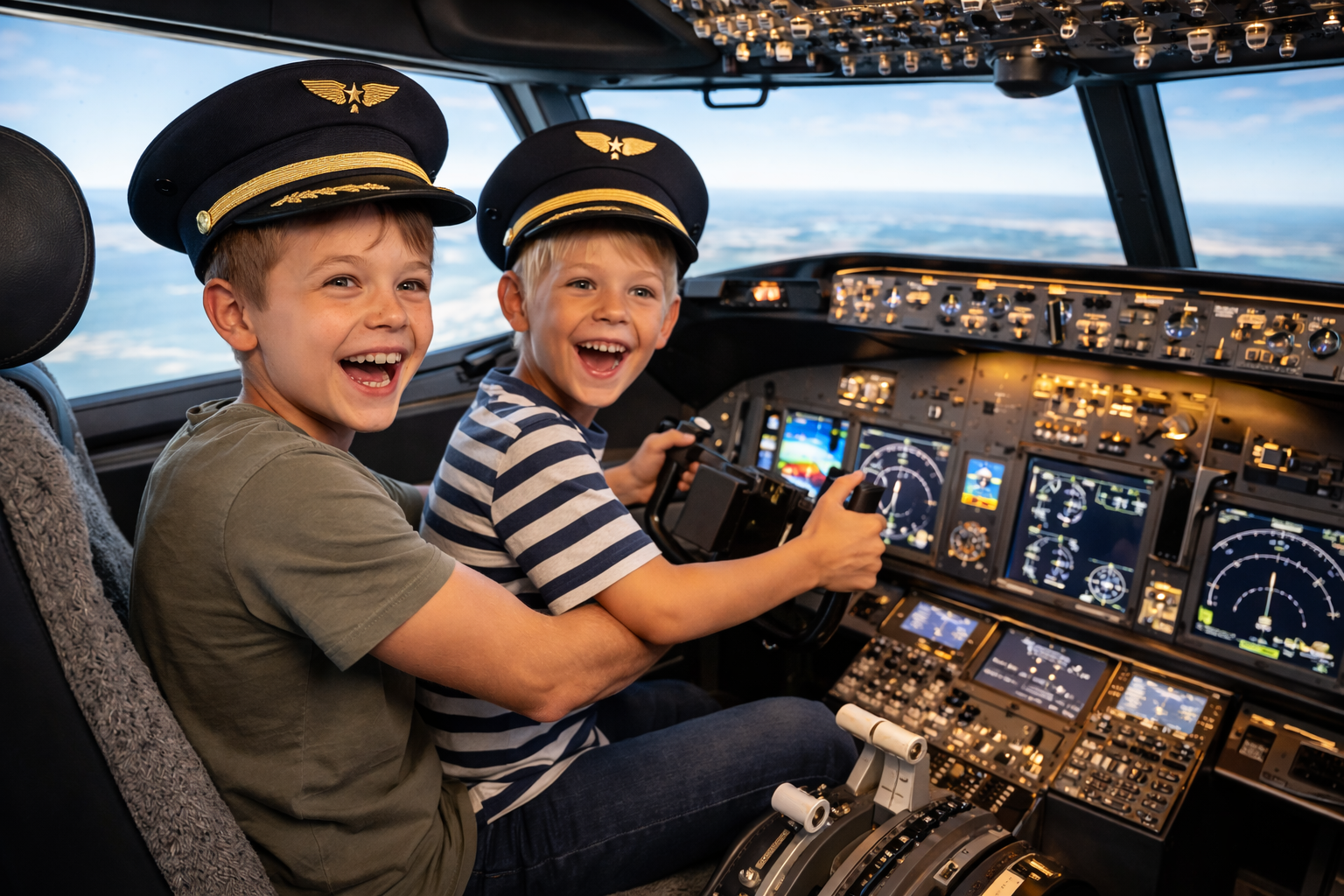 Flugsimulator für Kinder