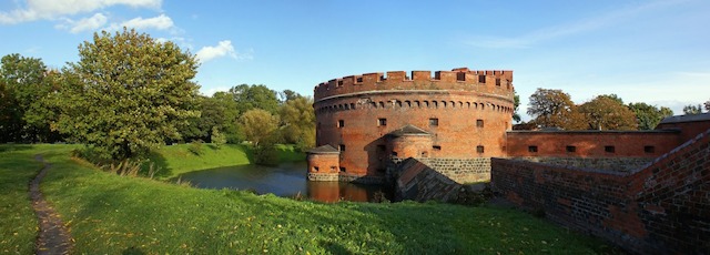 Das Bernsteinmuseum in Kaliningrad. Königsberg, Dohnaturm, Bernsteinmuseum in Königsberg, Russland, Reise, Tourismus