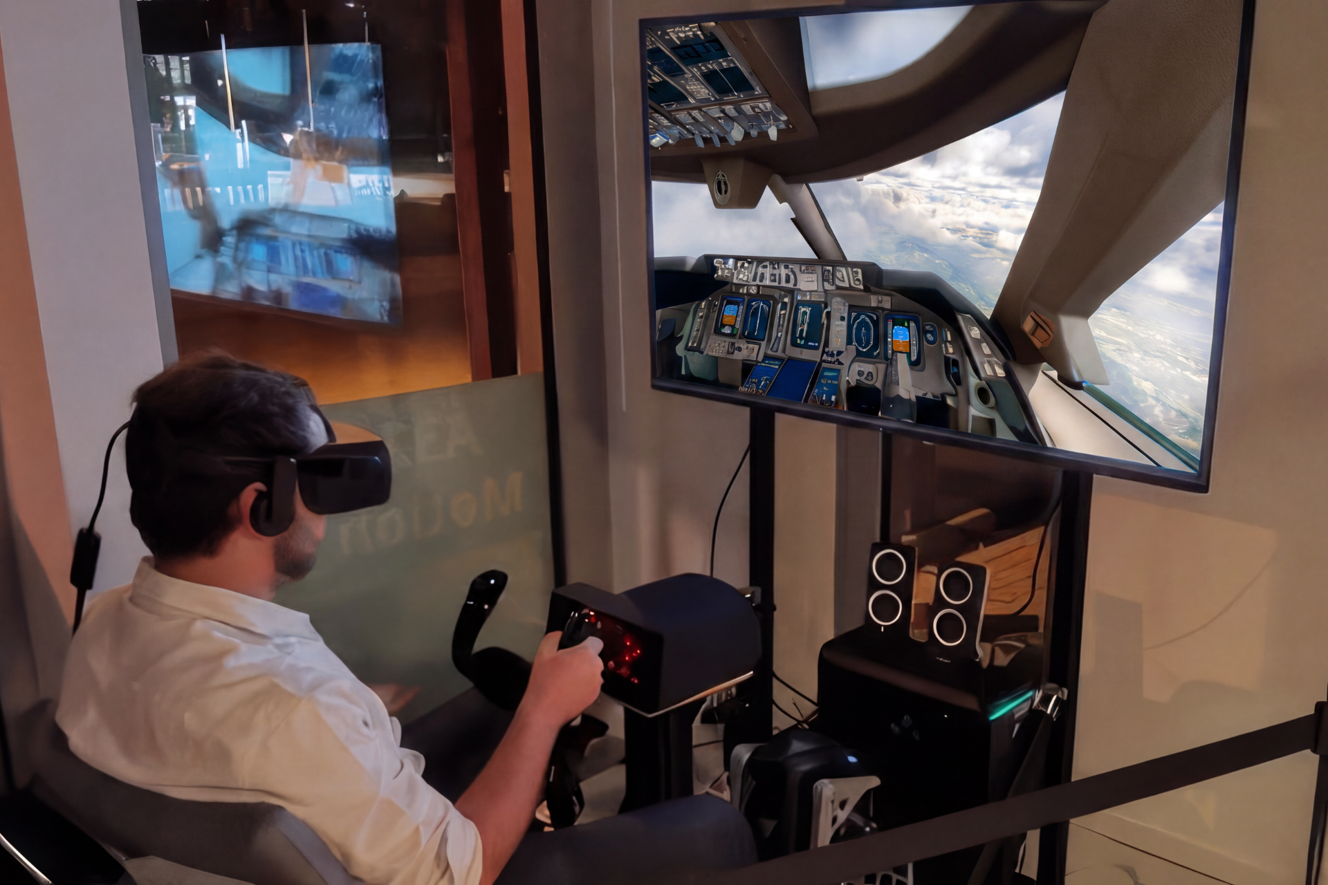 VR Flugsimulator Motion 4D